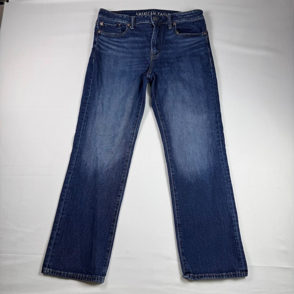 American Eagle Mens Jeans Original Boot Medium Wash Denim 32x30 Stretch